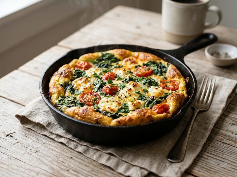 Omelete de forno com legumes